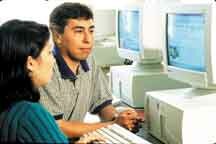 mexican students in computer lab